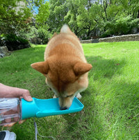 WePet Foldable Portable Dog Water Bottle Puppy Water Dispenser - #01 Aqua / 12 oz - image 4