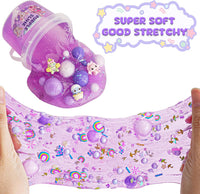 Astronaut Galaxy Slime for Kids, Big Slime Bucket with Clay - Purple Slime - image 3