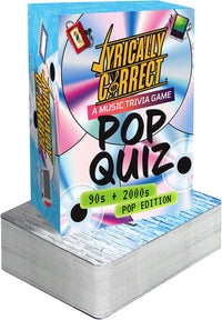 Lyrically Correct 90s and 2000s hip-hop and R&B music trivia card game box and cards - view 4