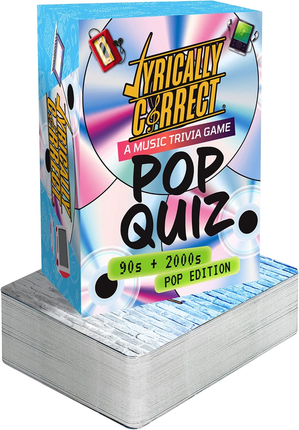 Lyrically Correct 90s and 2000s hip-hop and R&B music trivia card game box and cards - view 4