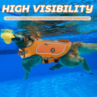 Dog Life Vests for Boating and Swimming, Dog Life Jacket – Essentials for Dogs - Orange / Medium - image 3