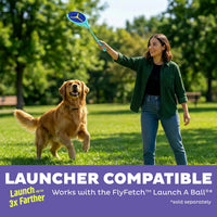 Outward Hound FlyFetch Launch-A-Ball Dog Ball Launcher Toy - Disc (2-Pack) - image 4