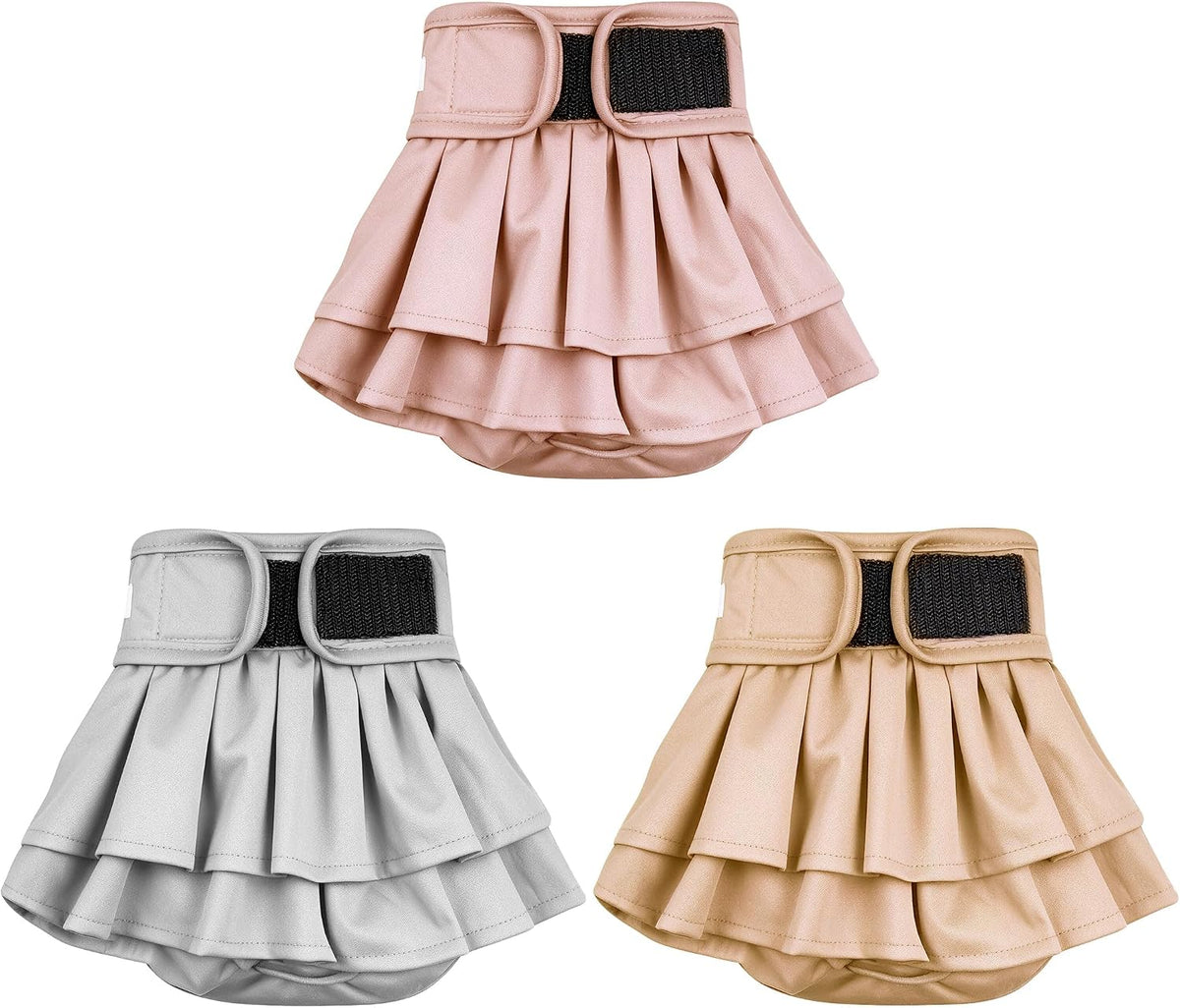 wegreeco Dog Diapers Female - Small (Pack of 3) / Champagne Colour
