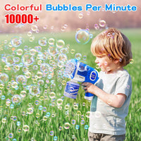 EagleStone Bubble Machine Guns 2 Packs with 2 Solutions 20 Concentrate – Fun for Kids & Family - Blue,pink - image 3