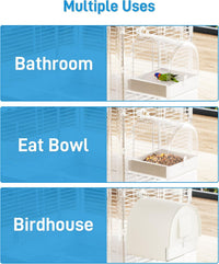BUCATSTATE Hanging Bird Bath for Cage - Bird Bath - image 2