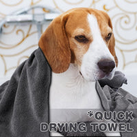 Chumia 4 Pcs Dog Towels for Drying - 30 x 50 Inch / Gray - image 2
