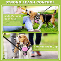 WINSEE Dog/Pet Harnesses No Pull with Dog Collar - X-Large / Pink - image 3