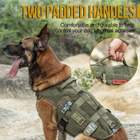 OneTigris No Pull Tactical Dog Harness for Medium Dogs - Green / XL - image 3