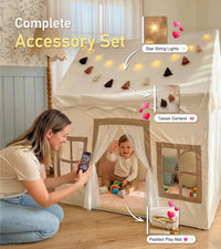 Little Dove Kids Play Tent with Mat - Beige Play Tent / Large Size - image 3