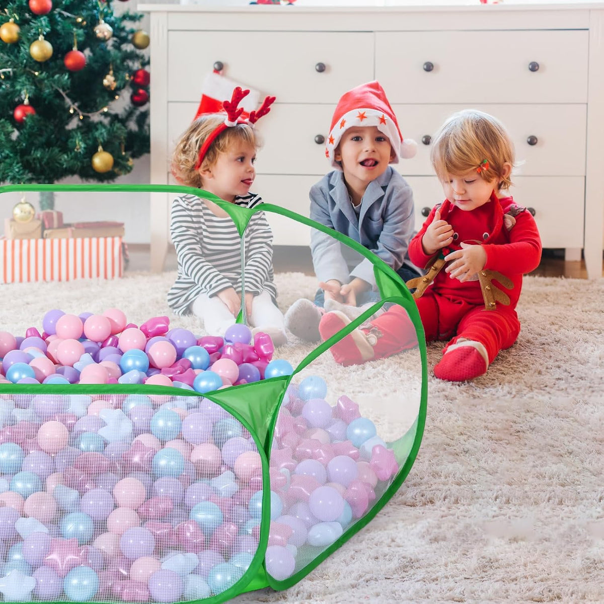 STARBOLO Gray Kids Ball Pit - Green - image 2