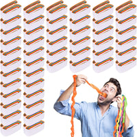 Wettarn 24 pack mouth coils magic trick props in colored paper rolls - view 2
