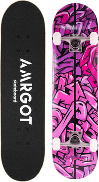 Skateboards for Beginners - Purple Graffiti
