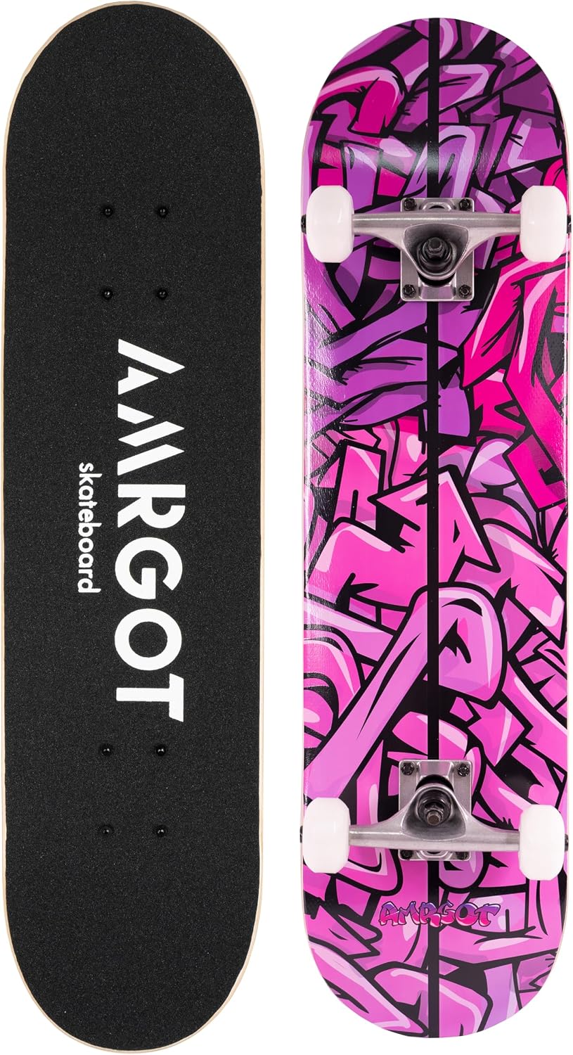Skateboards for Beginners - Purple Graffiti