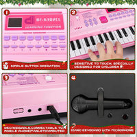 Kids Piano Keyboard, 61 Key Portable Electronic Piano with Teaching Mode – Fun for Kids & Family - image 4