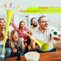 Collapsible Stadium Horn 24 Inch Vuvuzela Trumpet Blow Horns - Yellow - image 4