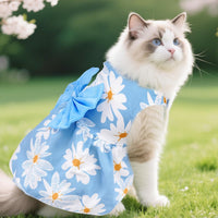 choyaxo Floral Dog Dress Cute Dog Skirt Pet Dress Summer Pet Clothes - Leaf / Small - image 3