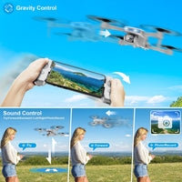 Drone with 1080P Camera - Foldable Remote Control RC Quadcopter FPV Drone – Fun for Kids & Family - Grey - image 4