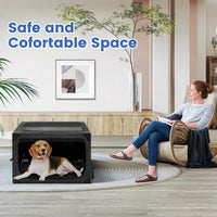 Dog Crate, Portable and Foldable Design of Dog Cage - Dark Grey / 36.0"L x 25.0"W x 25.0"H - image 2