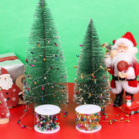 FOIMAS mini dollhouse fake Christmas string lights with colorful plastic bulbs - view 12