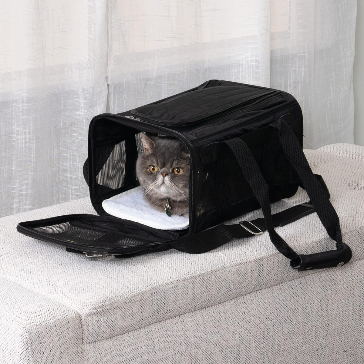 Sherpa Original Deluxe Travel Pet Carrier - 15.0"L x 10.0"W x 8.5"H - image 2