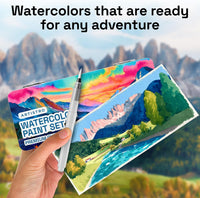 ARTISTRO 100 Watercolor Paint Set with Palette & Brushes for Adults - 100 - image 4