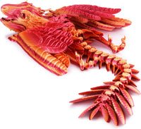 Guwewu Feathered Wyvern, 3D Printed Articulated Fidget Dragon - Infernostride