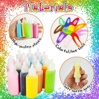 Panxxsen 24PCS Colored Art Sand Kit - 38 PCS - image 3