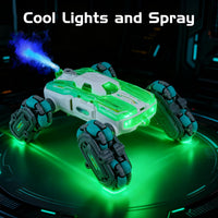 NEXBOX Cool 8 Wheels Hand Controlled rc Stunt Car Toys - Sky Blue - image 3
