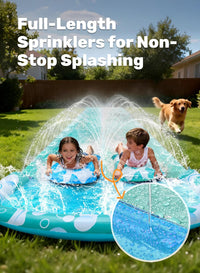 JOYIN 22.5ft Water Slides and 2 Bodyboards - Blue, Light Blue / 32.5ft - image 3