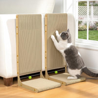 Conlun Cardboard L Shape Cat Scratcher 22" – Essentials for Cats - 26"(2 Pack)