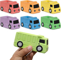 Isle of Whimsy dump truck sidewalk chalk, 14 jumbo truck-shaped pieces in 7 colors - view 2