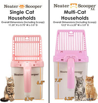Neater Pet Brands Neater Scooper Standard Cat Litter Scoop, 195 Refill Bags – Mess-Free Cat Litter Scooper with Bag, Spill-Proof Kitty Box Sifter, Bin Doubles as Scoop Holder, For Single-Cat Household