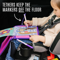 Totebook kids travel activity kit with tethered dry erase markers and ocean theme activity book - view 27