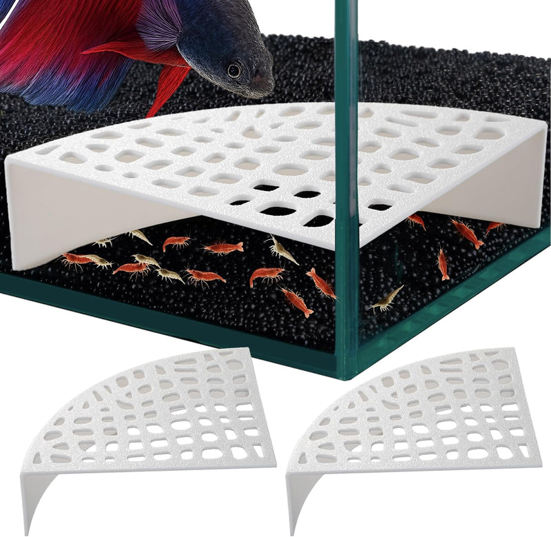 2-Pack Aquarium Shrimp Shelter Hide - White