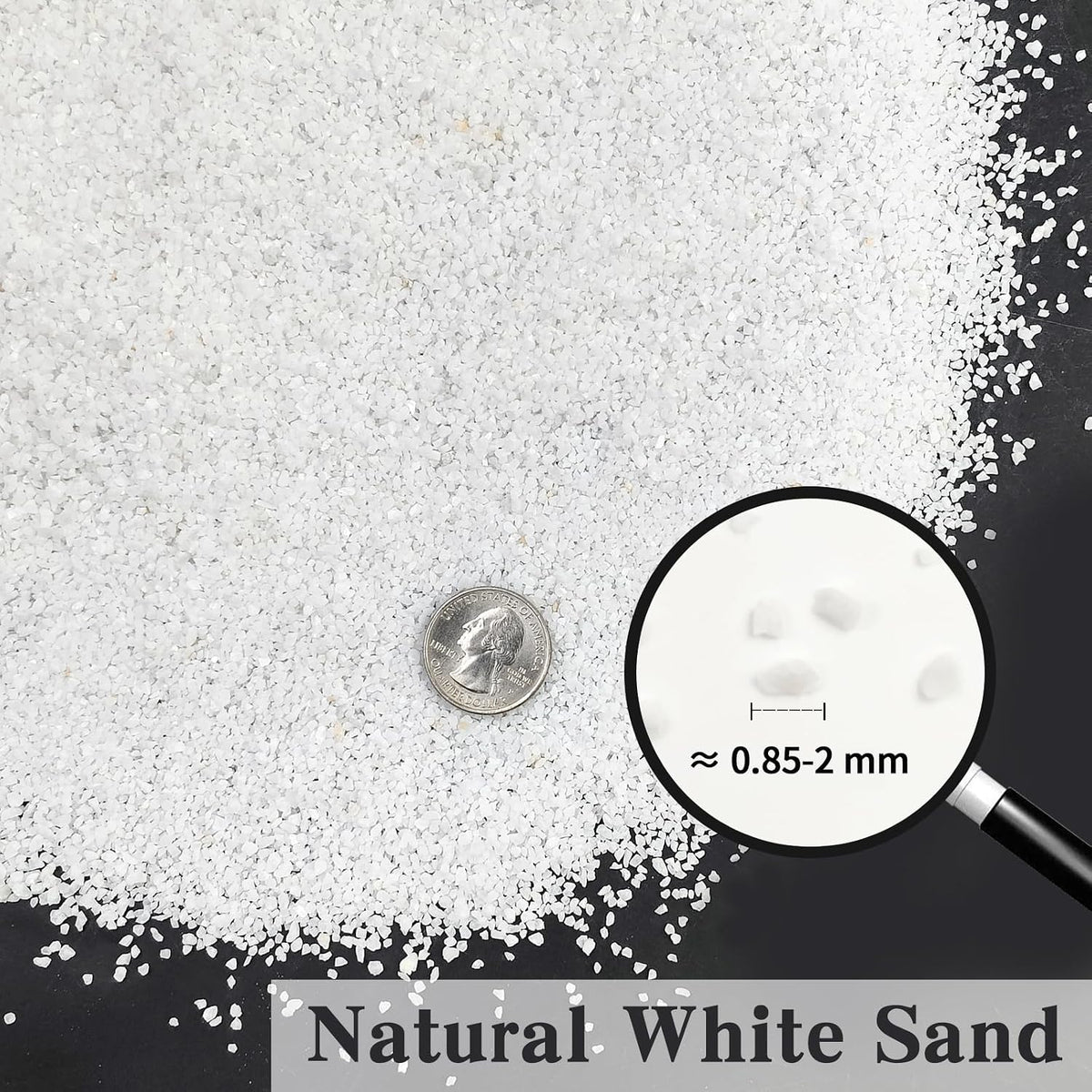 5 lbs Aquarium Sand, Beige Fish Tank Sand - White / 10 LB - image 2