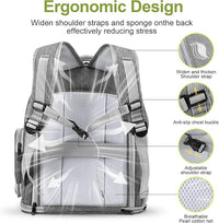 Expandable Cat Backpack,Cat Bubble Backpack Carrier for Carrying Cats, Pets and Small Dogs,Airline-Approved,Designed for Travel, Hiking, Walking,Car （Grey