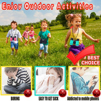 Kids Binoculars Ages 3-12 with Compass & Whistle – Fun for Kids & Family - Nacy Blue - image 3