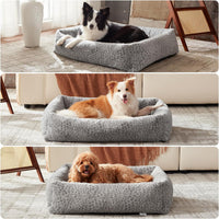 JOEJOY Cute Dog Bed Medium Size Dog - Grey / L (36"x27"x8") - image 3