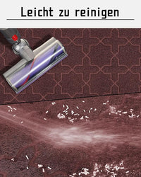 Yimobra Cat Litter Mat, 35.4"x23.6" Litter Box Mat with Litter Lock Mesh, Soft Cat Litter Mat Litter Trapping Mat, Easy to Clean, Non-Slip, Water Resistant, Litter Free Floors, Dark Coffee