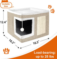 Loyareal Cat Houses for Indoor Cats - S / Khaki - image 3