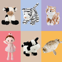Hopearl white plush unicorn hand puppet with open movable mouth, 12 inches - view 20