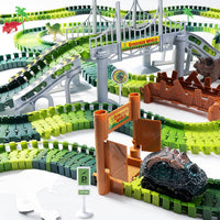 264 PCS Construction Race Tracks for Kids Toys - Dinosaur Race Track - image 2
