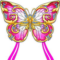 Xida Butterfly Kites for Kids and Adults Easy to Fly - Pink Butterfly