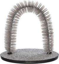 TRIXIE 13-in Cat Self-Grooming Arch with Carpet Scratcher, Gray – Essentials for Cats