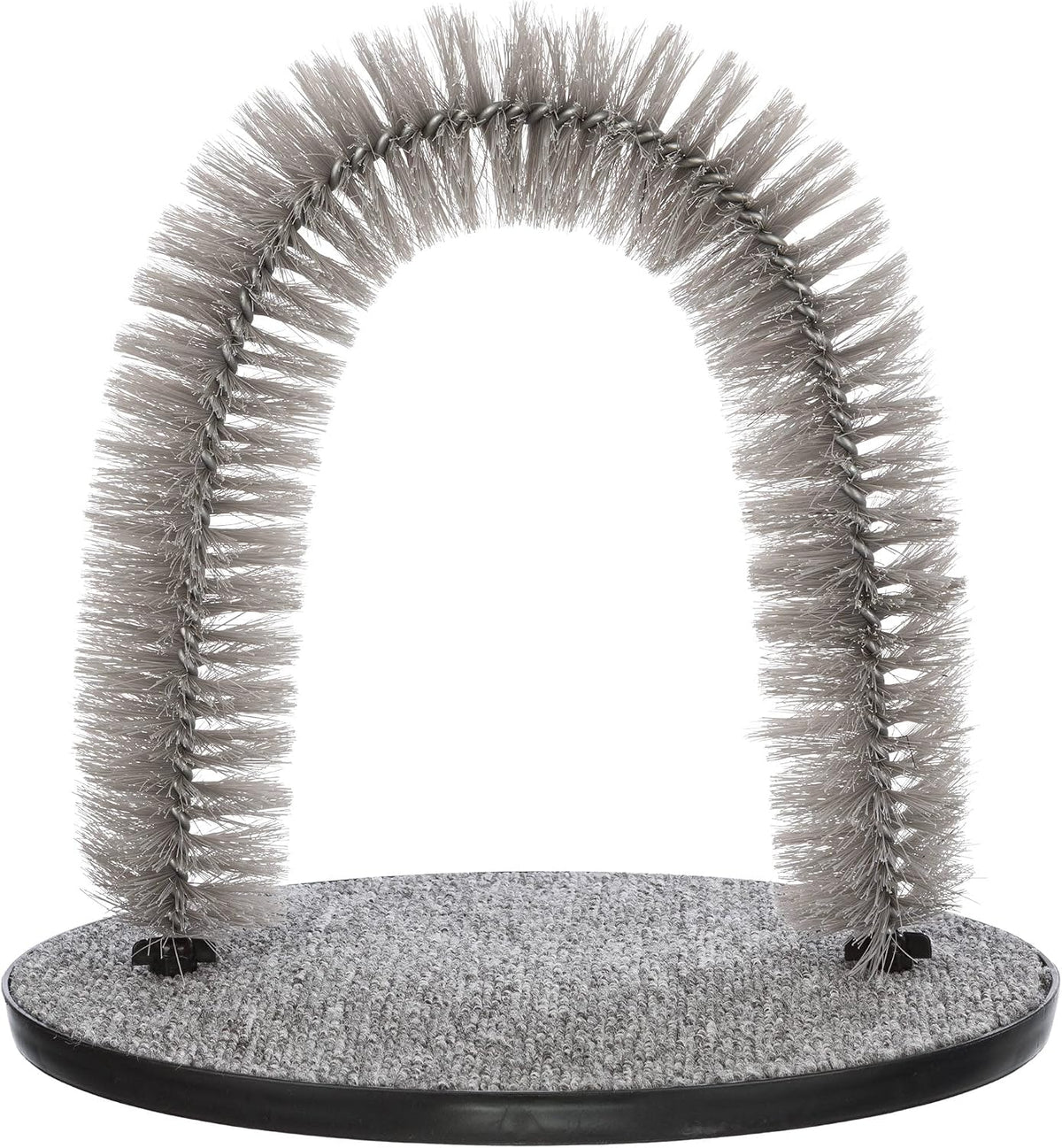 TRIXIE 13-in Cat Self-Grooming Arch with Carpet Scratcher, Gray – Essentials for Cats