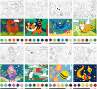 goldentime Kids Paint by Number Kits Including 6 Pre-Drawn Canvas - animals - image 3