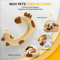 Dog Calming Pillow-Soft Neck Pillow for Dogs - Yellow - image 2