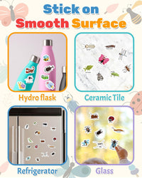 Benresive Reusable Sticker Book, Travel Stickers for Kids - Insect - image 4