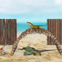 QUOZUO 2PCS Reptile Hideout Hermit Crab Bendable Bridge - image 4