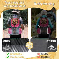 WOYYHO Pet Dog Carrier Backpack - Rethink Pink / Medium(5-9lbs) - image 2